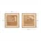 Set of 2 Brown Wood Farmhouse Wall Decor 16", 16"